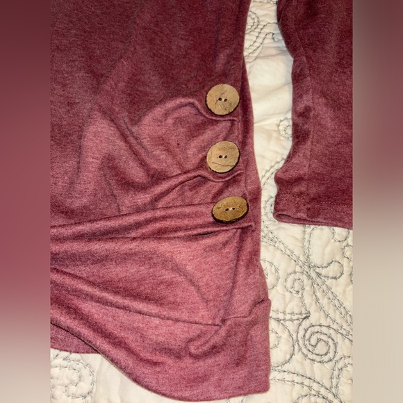 Yincro 2X long sleeve cozy sweater pink/mauve color - Picture 8 of 9